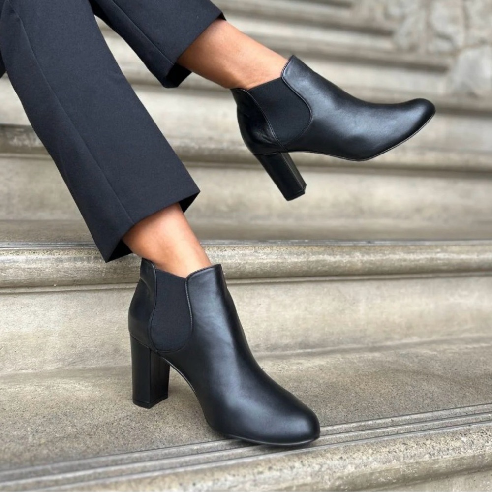 Black Heeled Ankle Boots